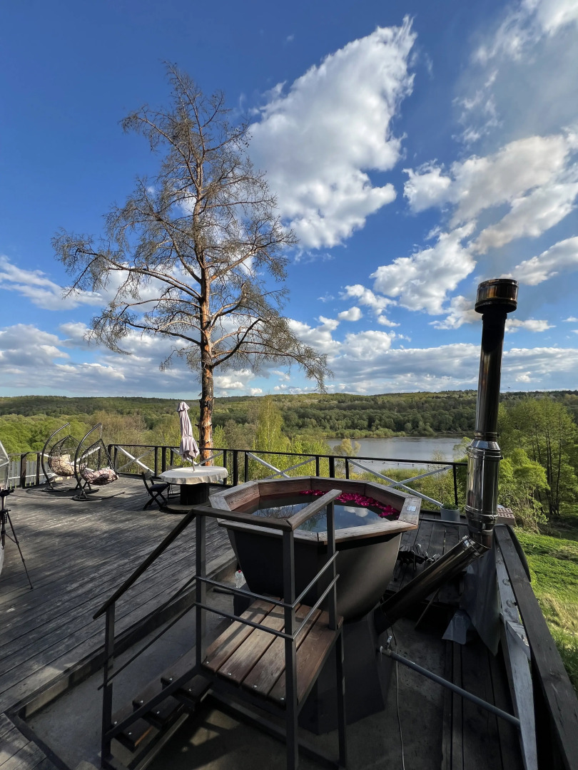 Глэмпинг Глэмпгеокупол "Домик на Оке" Таруса