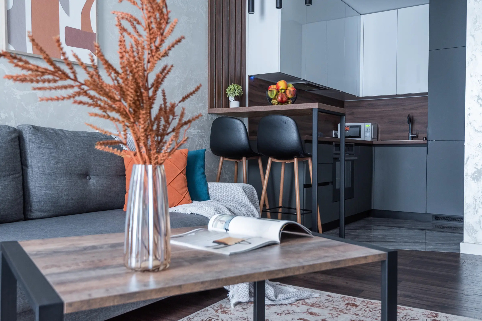 Квартира на сутки Минск Маяк Кухня объединена с жилой зоной Отдельная спальня Подходит для командировок и отдыха Wi-Fi Кондиционер