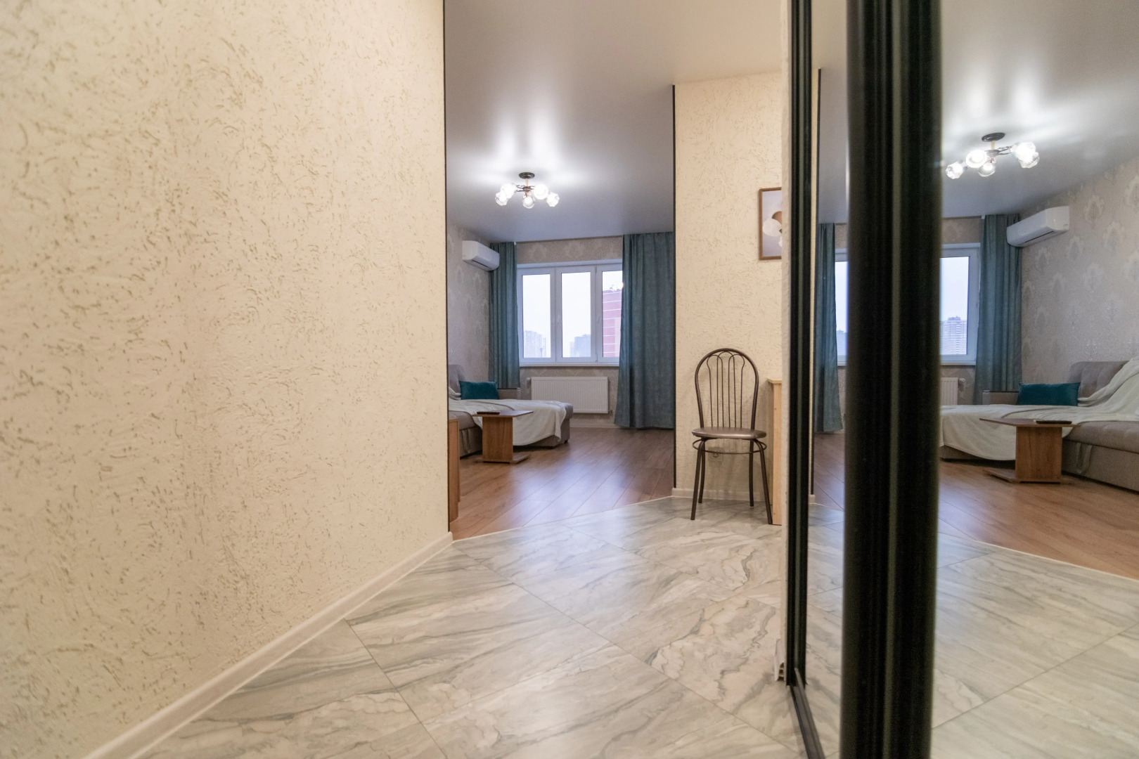 Апартаменты с новым ремонтом на четверых