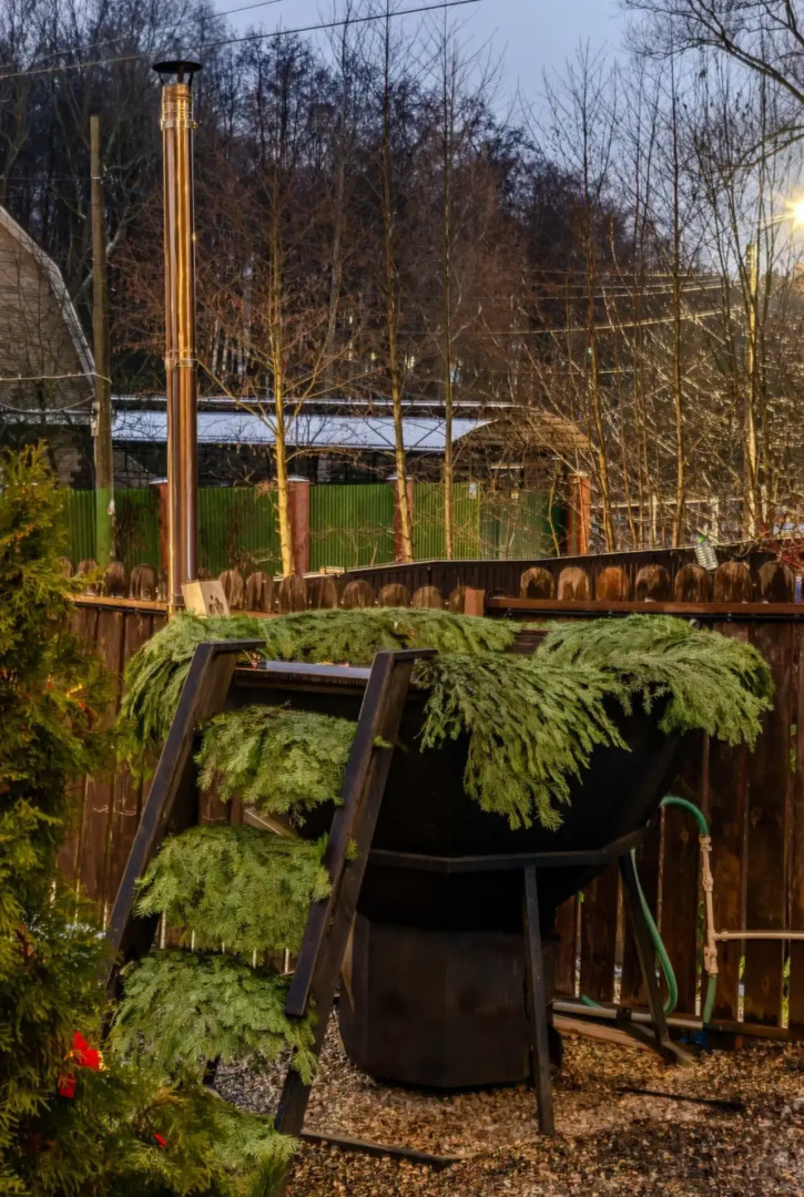 Частный дом с бaнeй на дpoвaх Harmony