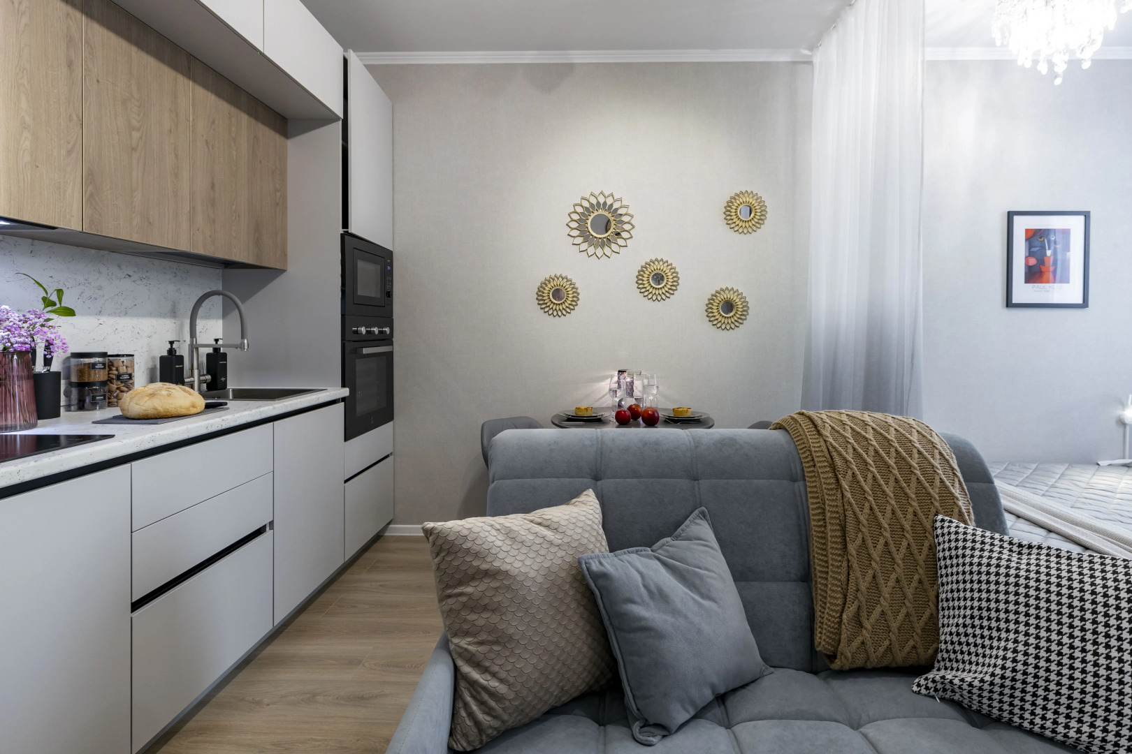 Квартира Уютная дизайнерская студия рядом с Экспофорумом Спб