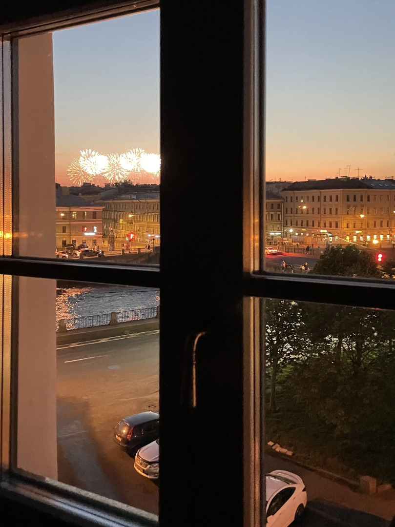 Квартира Loft F92 с Видом на Набережную Реки Фонтанки