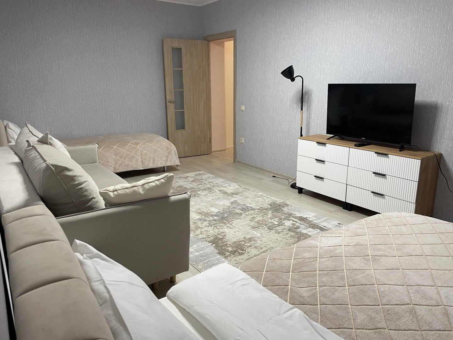 Квартира Просторная 2-комнатная квартира с лоджией в центре курорта Завидово