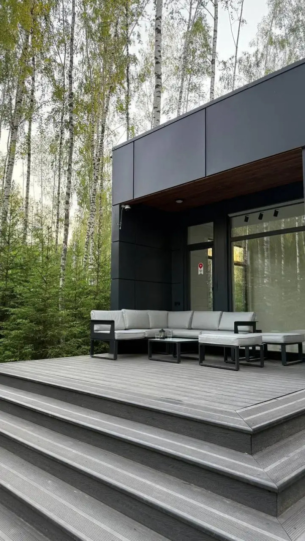 Частный Дом Панорамный В Лесу С Сауной И Чаном