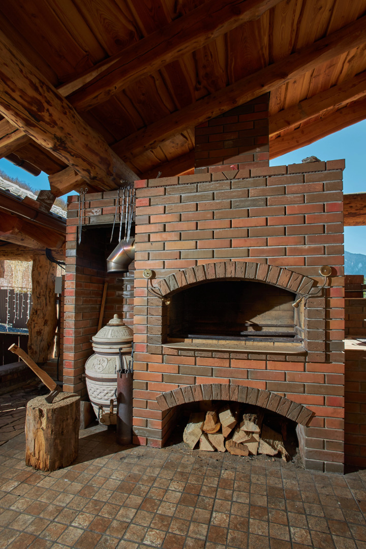 Шале Кедр 760, 5 спален, 12 гостей с бассейном и баней