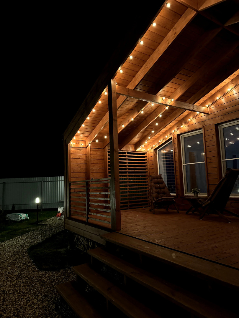 Частный дом с панорамными окнами