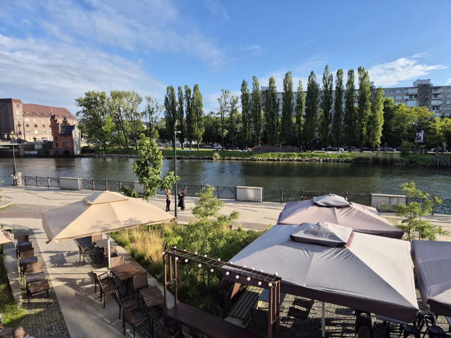 АпартаментыKenig Holidays студия с видом на реку и набережную Рыбной деревни