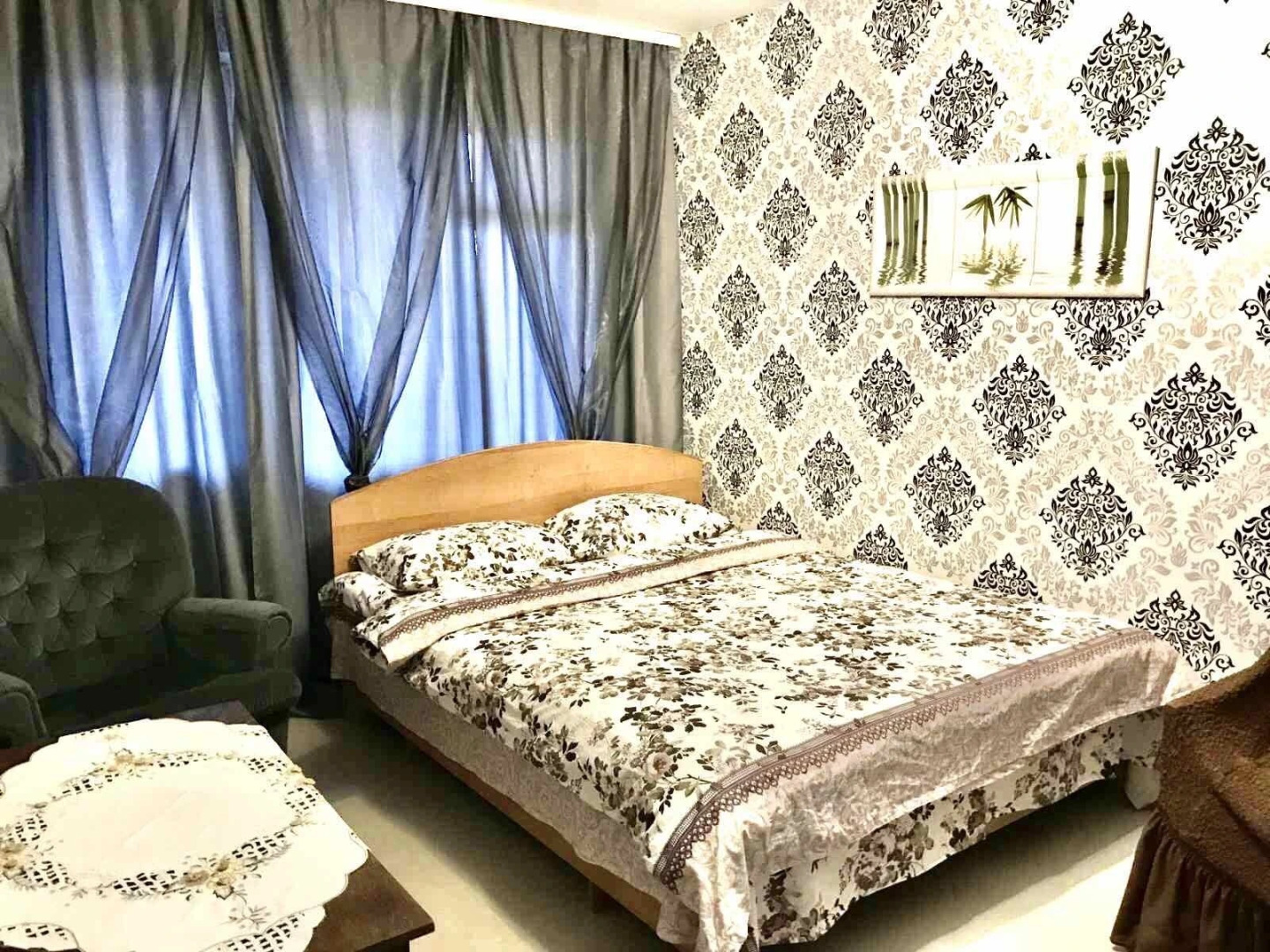 Квартира с Балконом 24/7 Wi-Fi