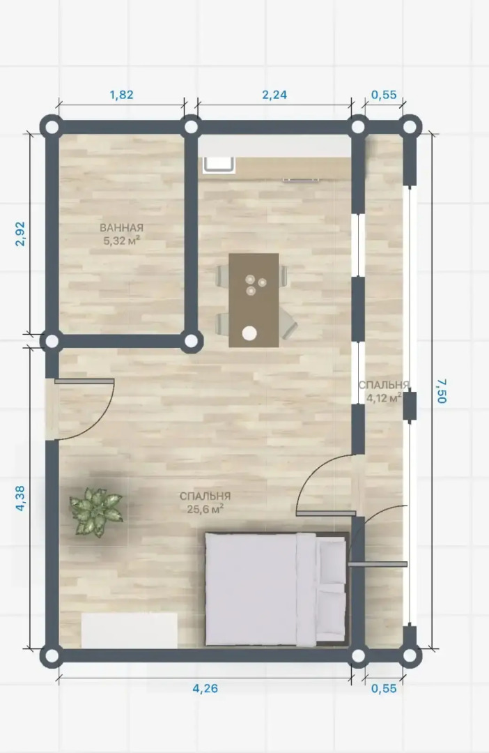 Апартаменты TopHouse на Можжевеловой 18, 133