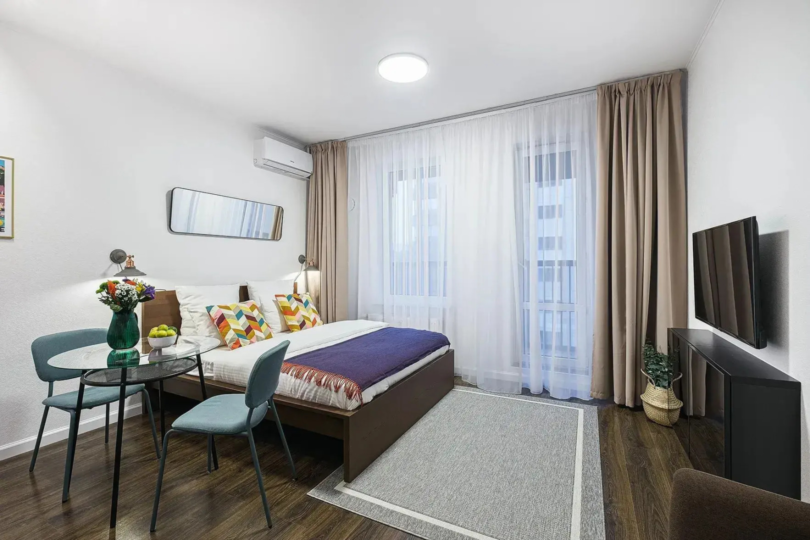 Апартаменты F-Apart светлые стильные и комфортные