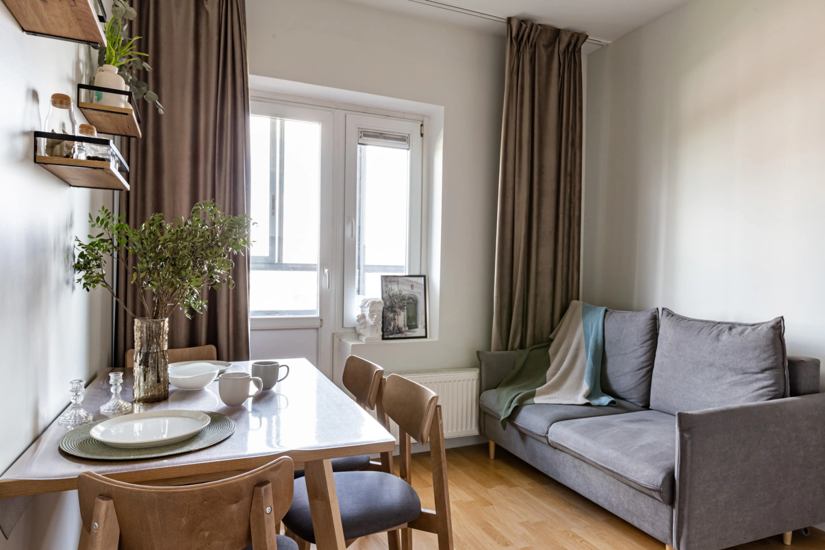 Квартира Сканди однокомнатные Piter Apartments с кондиционером