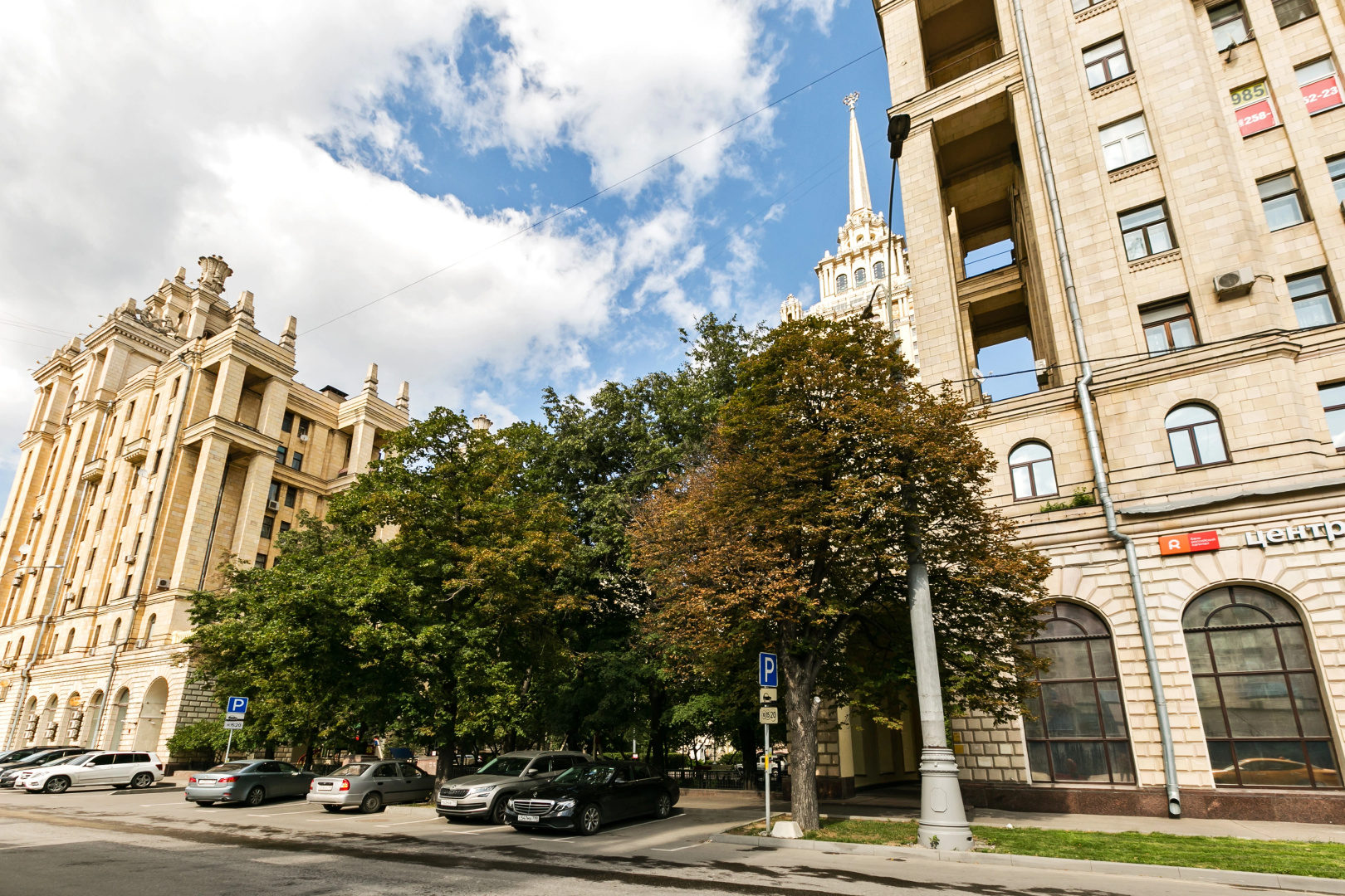 Historical tower on Kutuzovsky