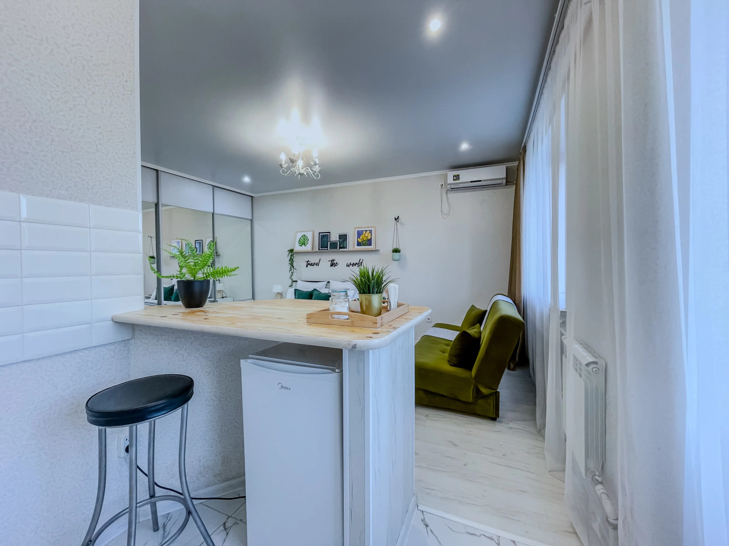 Квартира студия Green FOX в центре города