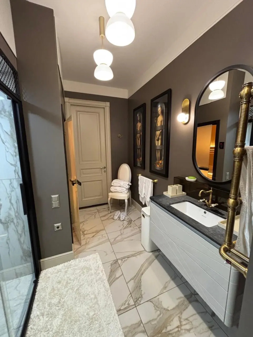 Квартира с сауной и балконом