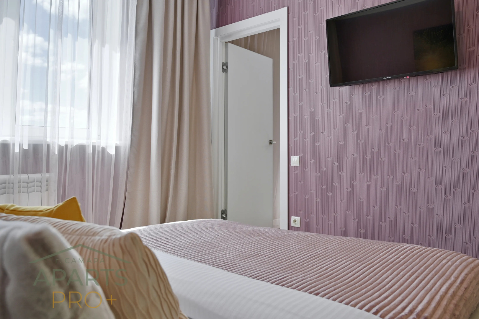 Квартира Aparts Pro Стильная евро 2-ком в центре Самары