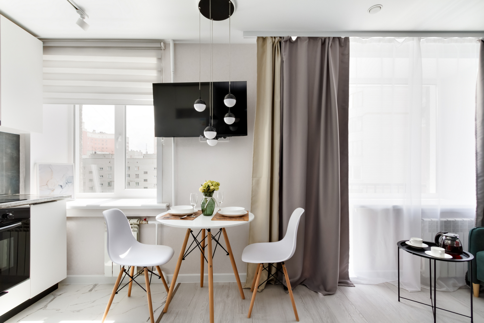 Квартира Студия с Новым Ремонтом в Центре Для 4 Гостей