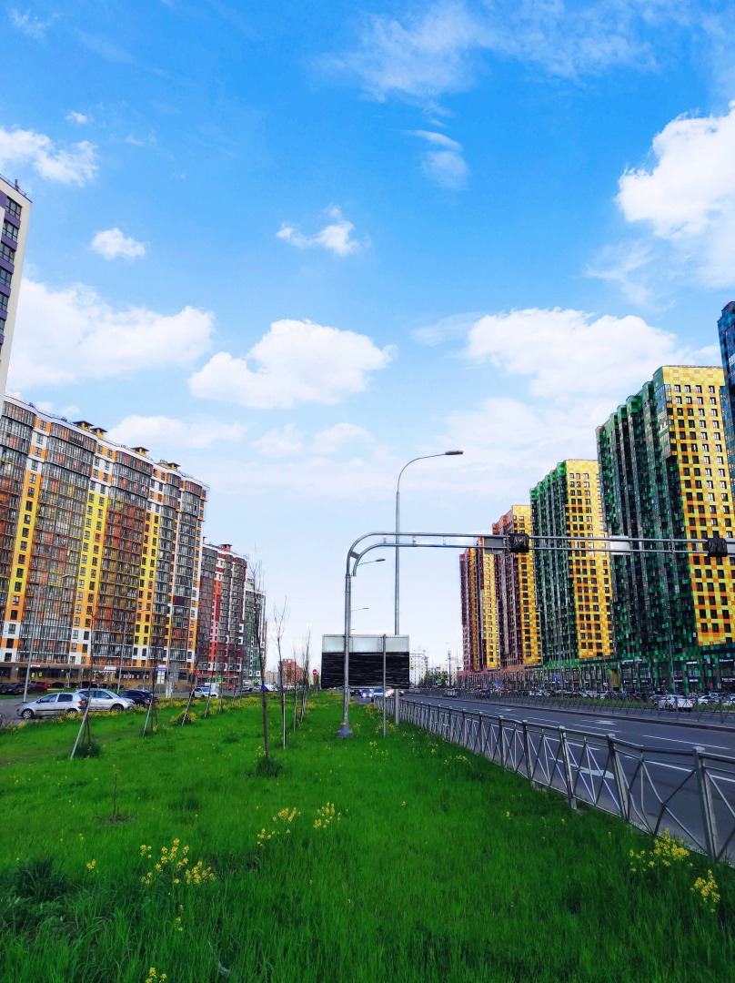 Квартира Приморский Legend 1-к с Диваном на Кухне