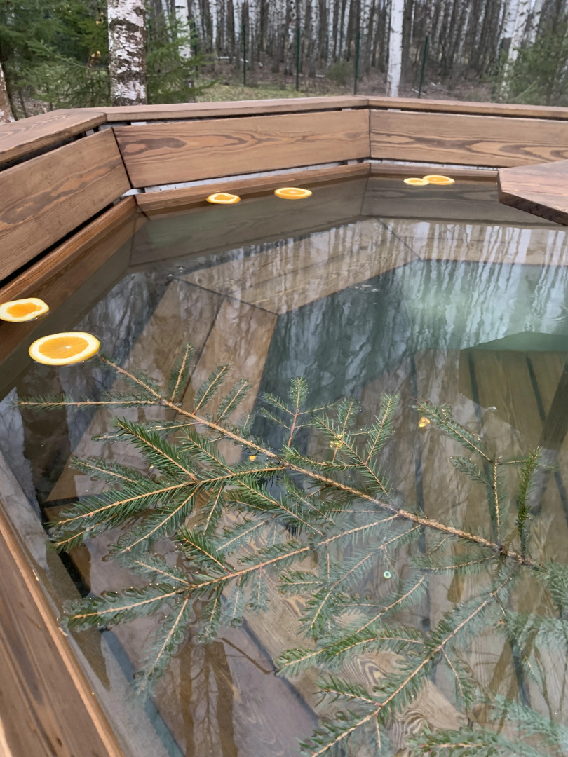 Частный дом A-фрейм в лесу Зеленого города