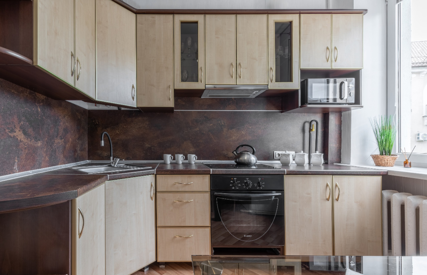 Квартира Трехкомнатная квартира с видом на город