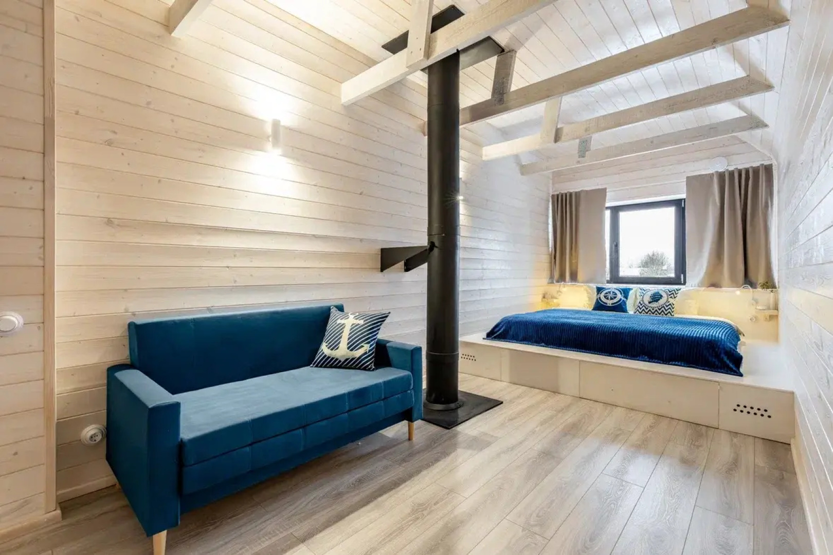 Частный дом с камином. Комфортный отдых. До 9 гостей