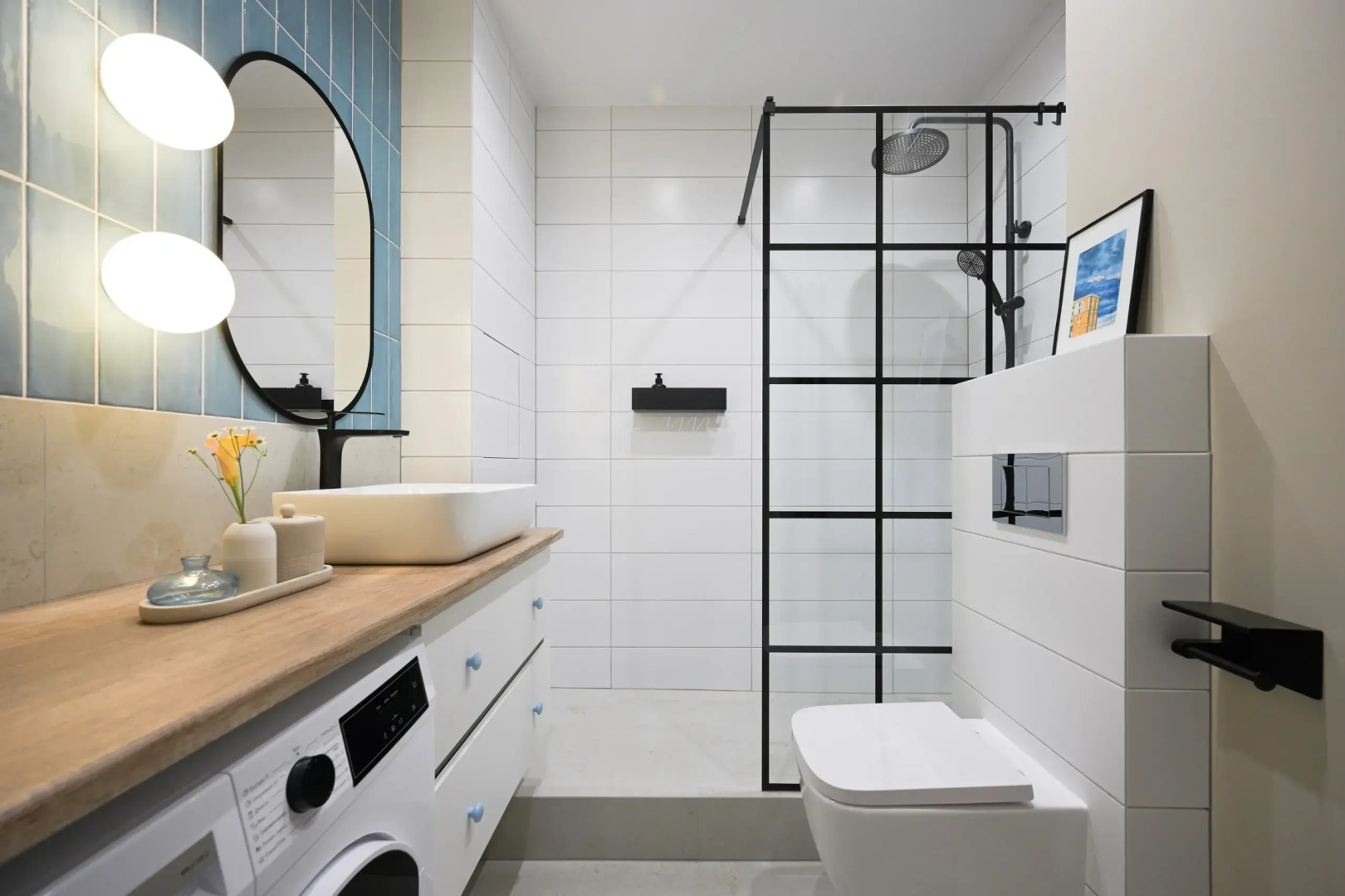 Квартира с бирюзовым настроением