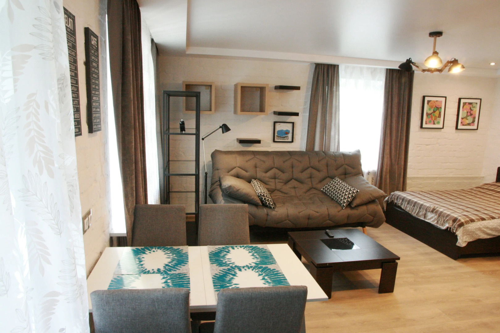 Апартаменты студио в стиле лофт