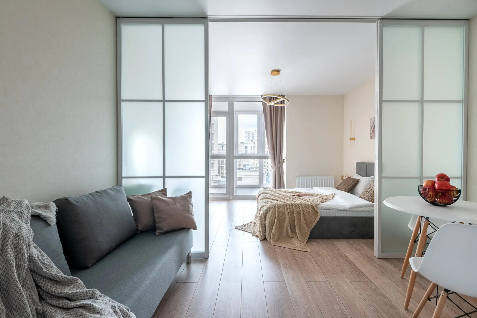 Квартира студия на сутки Парк Челюскинцев Кондиционер Wi-Fi Подходит для командировок и отдыха