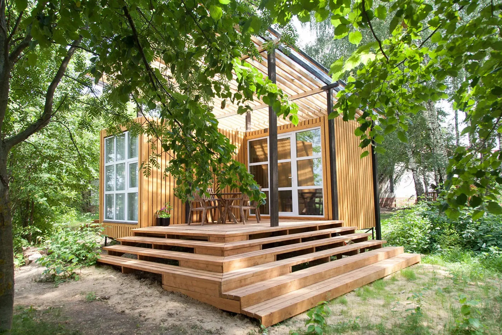 Глэмпинг Лес Река