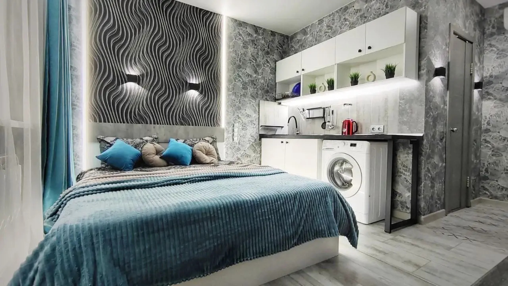 Квартира Guru c лаундж зоной на балконе