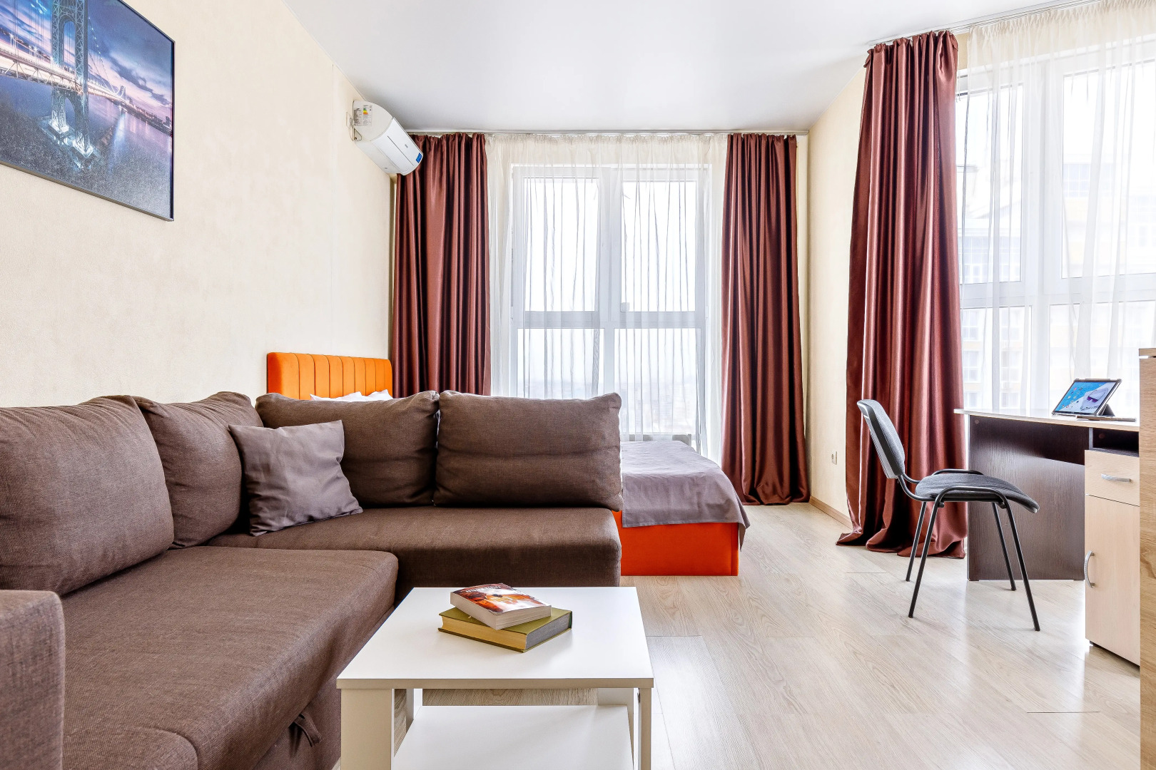 Апартаменты с видом с 70 метров, который сведет с ума  Панорамный балкон Lounge зона