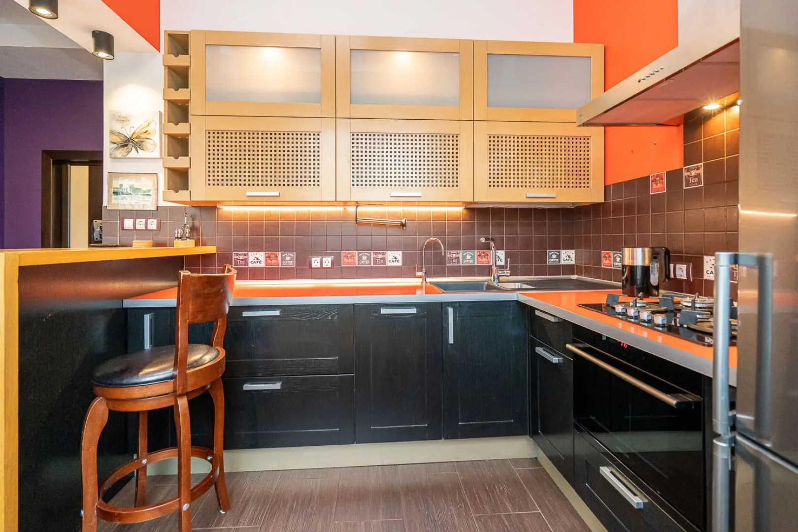 Апартаменты Трехкомнатная квартира возле парка Горького