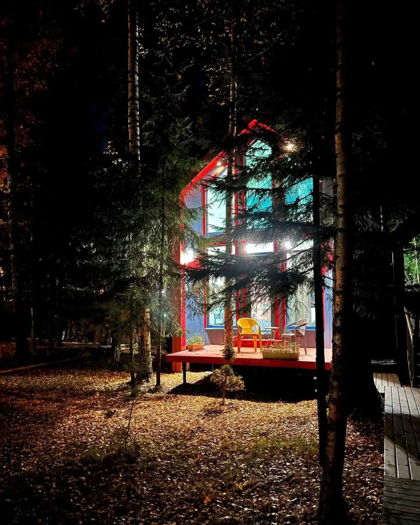 Частный дом в Заветах Ильича с голубой гостиной