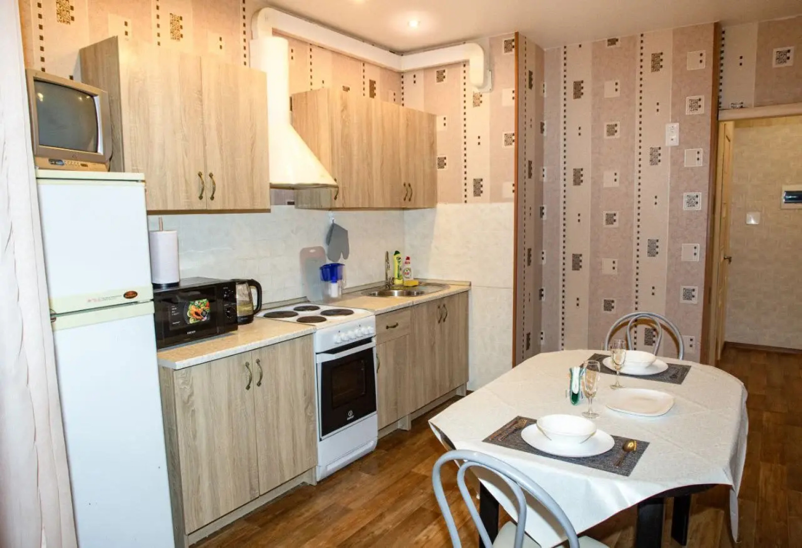 Квартира Просторная и Уютная Однокомнатная с Кроватью и Диваном в ЖК Новый Свет