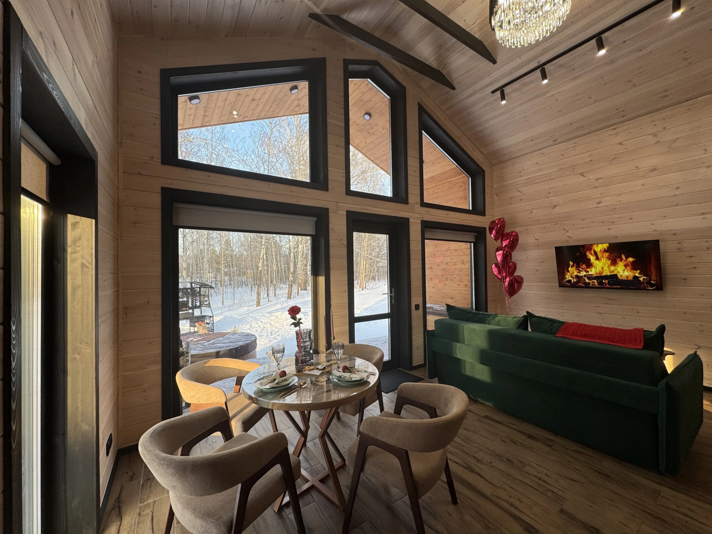 Гостевой дом Барн & Чан Современный дом с фурако в новом поселке