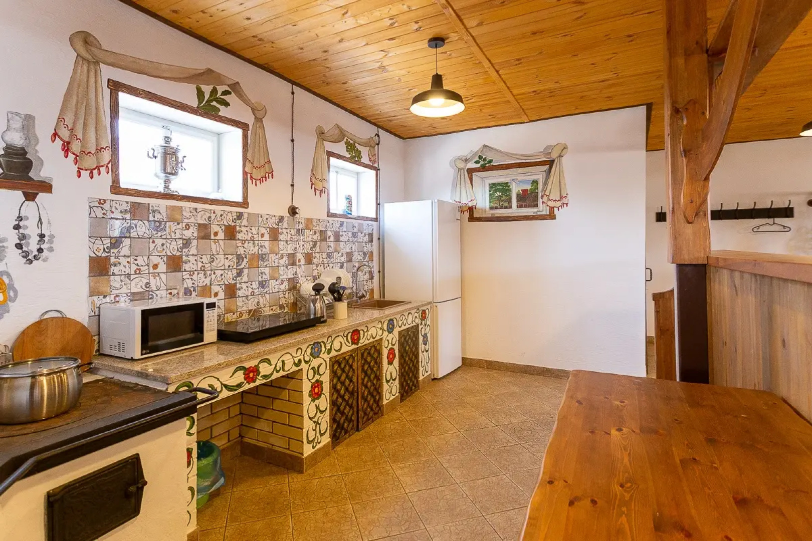 Частный дом с русской печью и баней