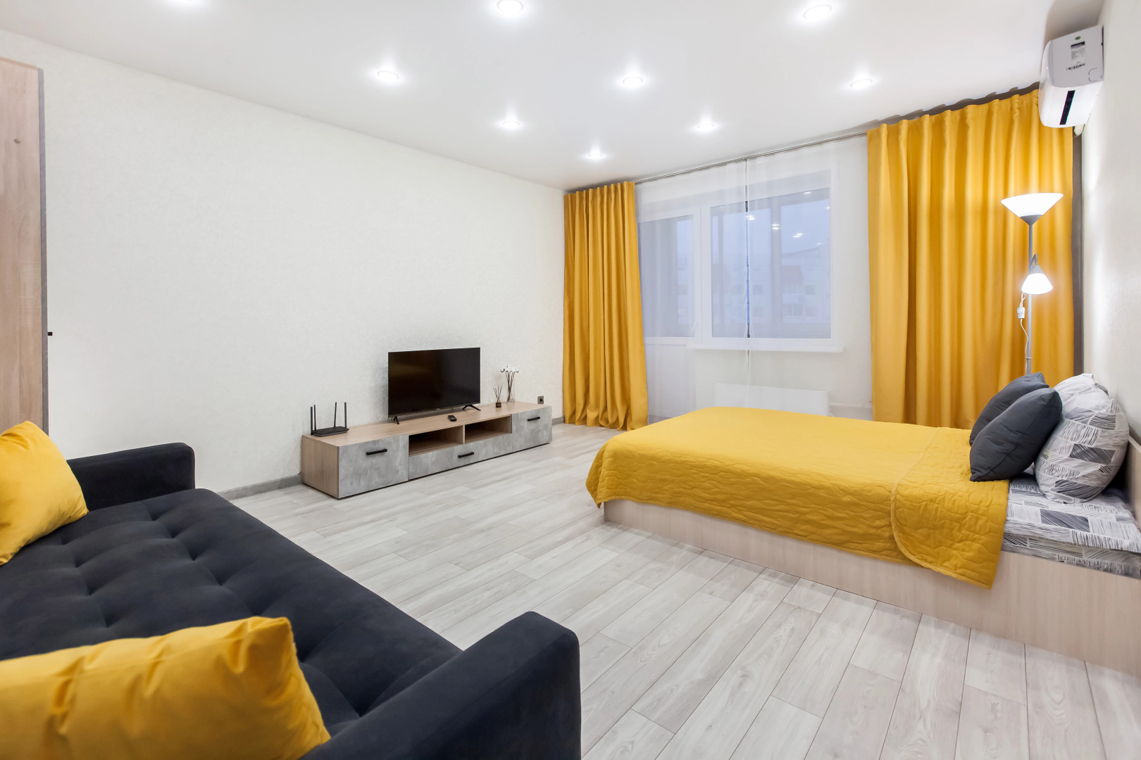 Квартира Однокомнатная Квартира в Центре Города с Видом на Лес