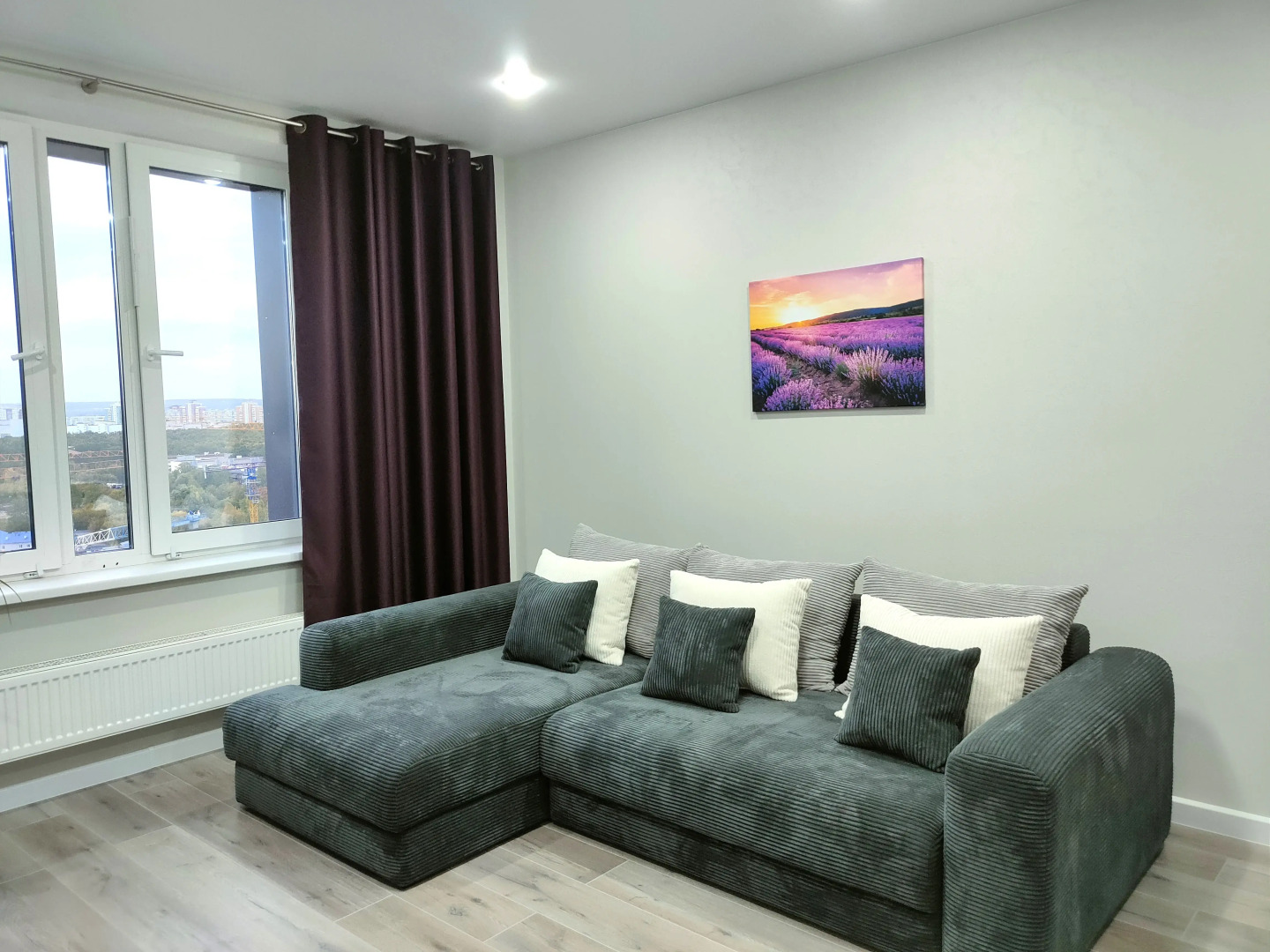 Апартаменты видовые двухкомнатные у метро на 24 этаже