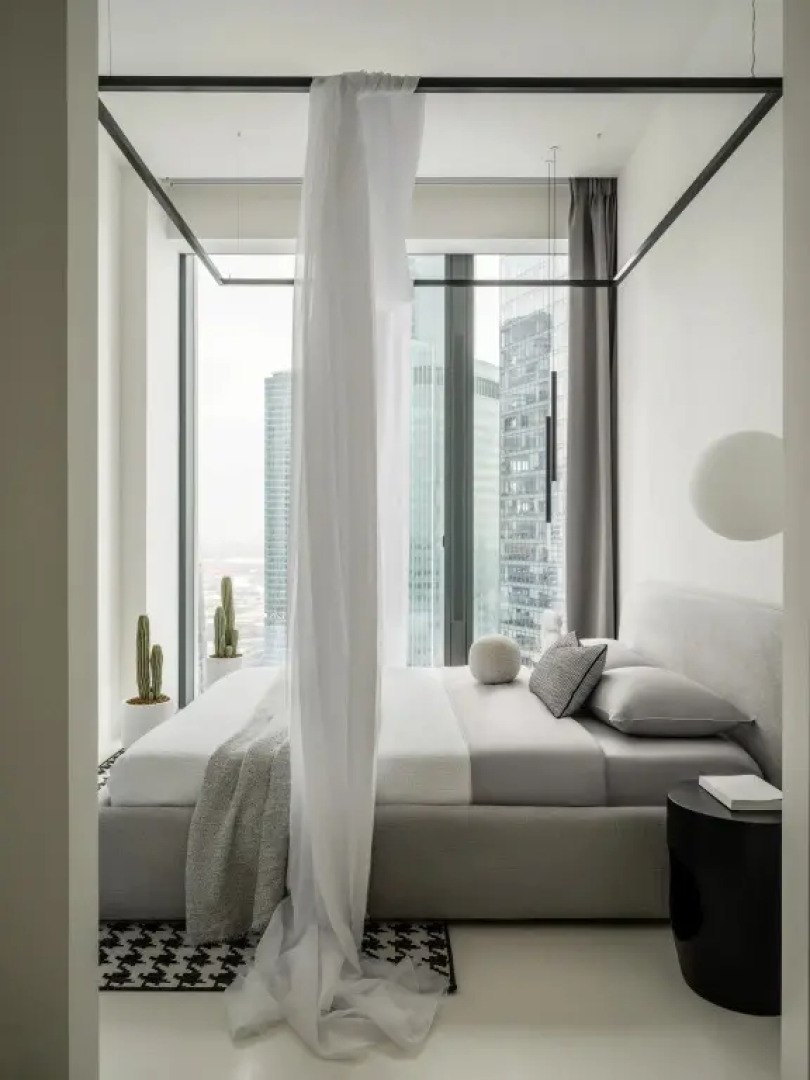 Стильный апартамент с видом на башни на 39 этаже