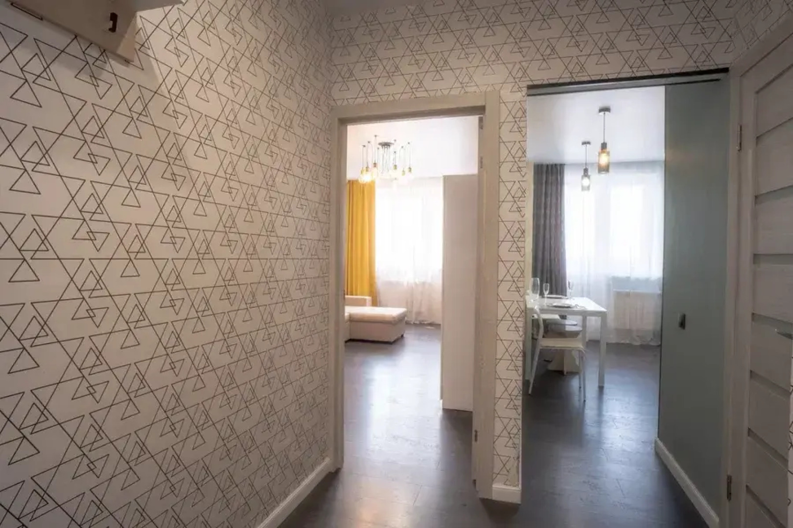 Апартаменты Однокомнатная квартира с стильным ремонтом