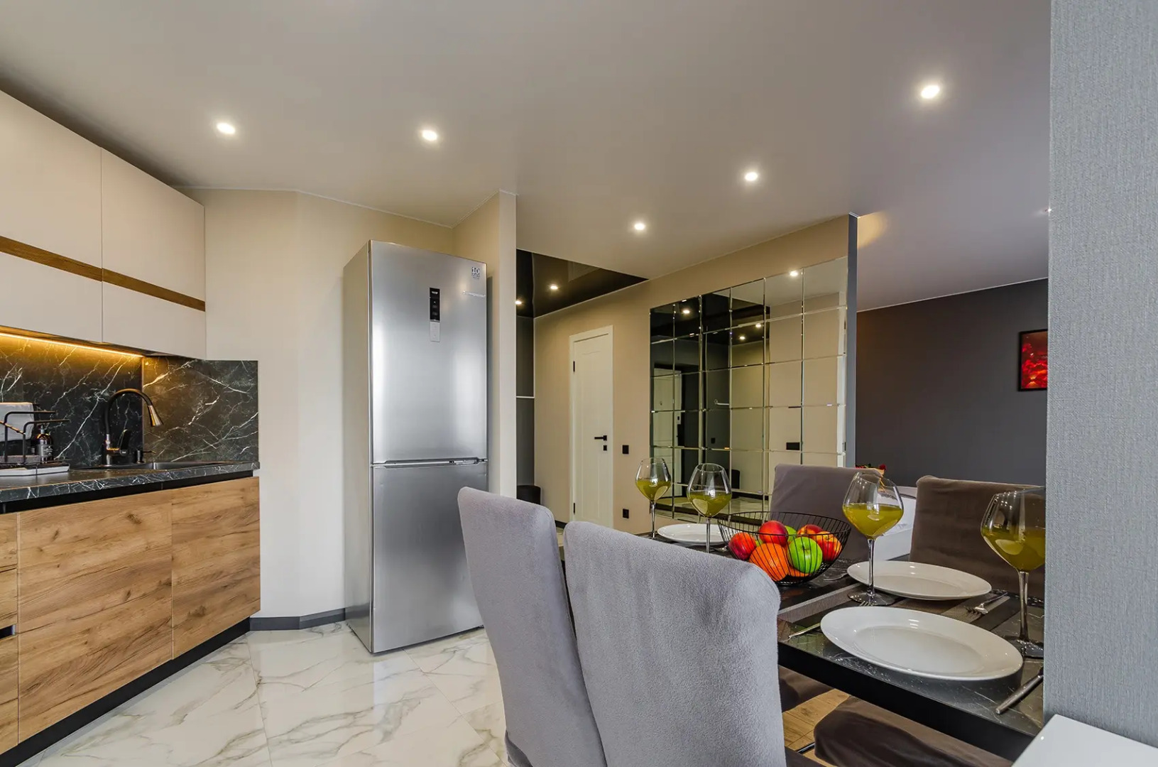 Квартира Изящная 1 комнатная с видом на Волгу