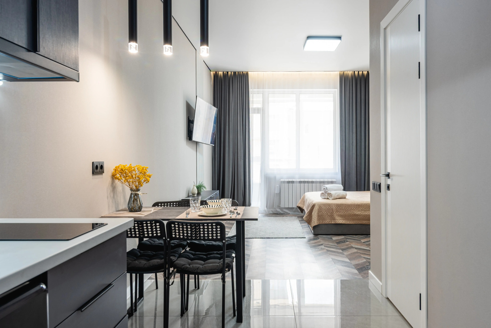 Апартаменты Студия Bounty рядом с ТРЦ Мега Парк (197)