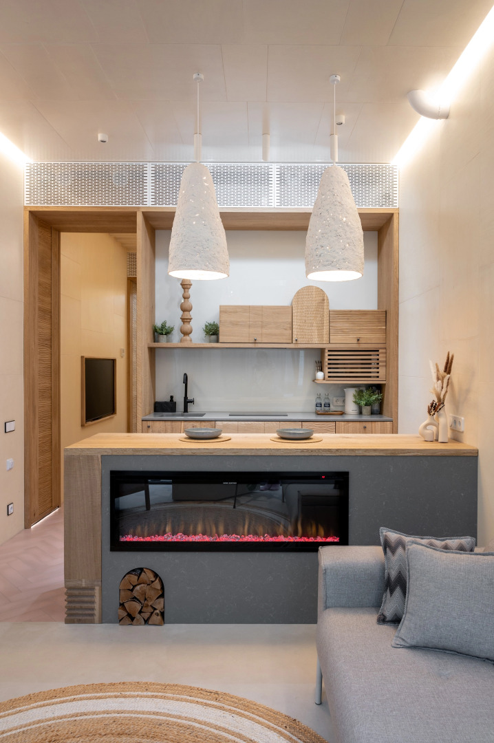 Апартаменты Top Rooms Дизайнерские Эко-Апартаменты с Камином Маяковская Патриаршие Пруды