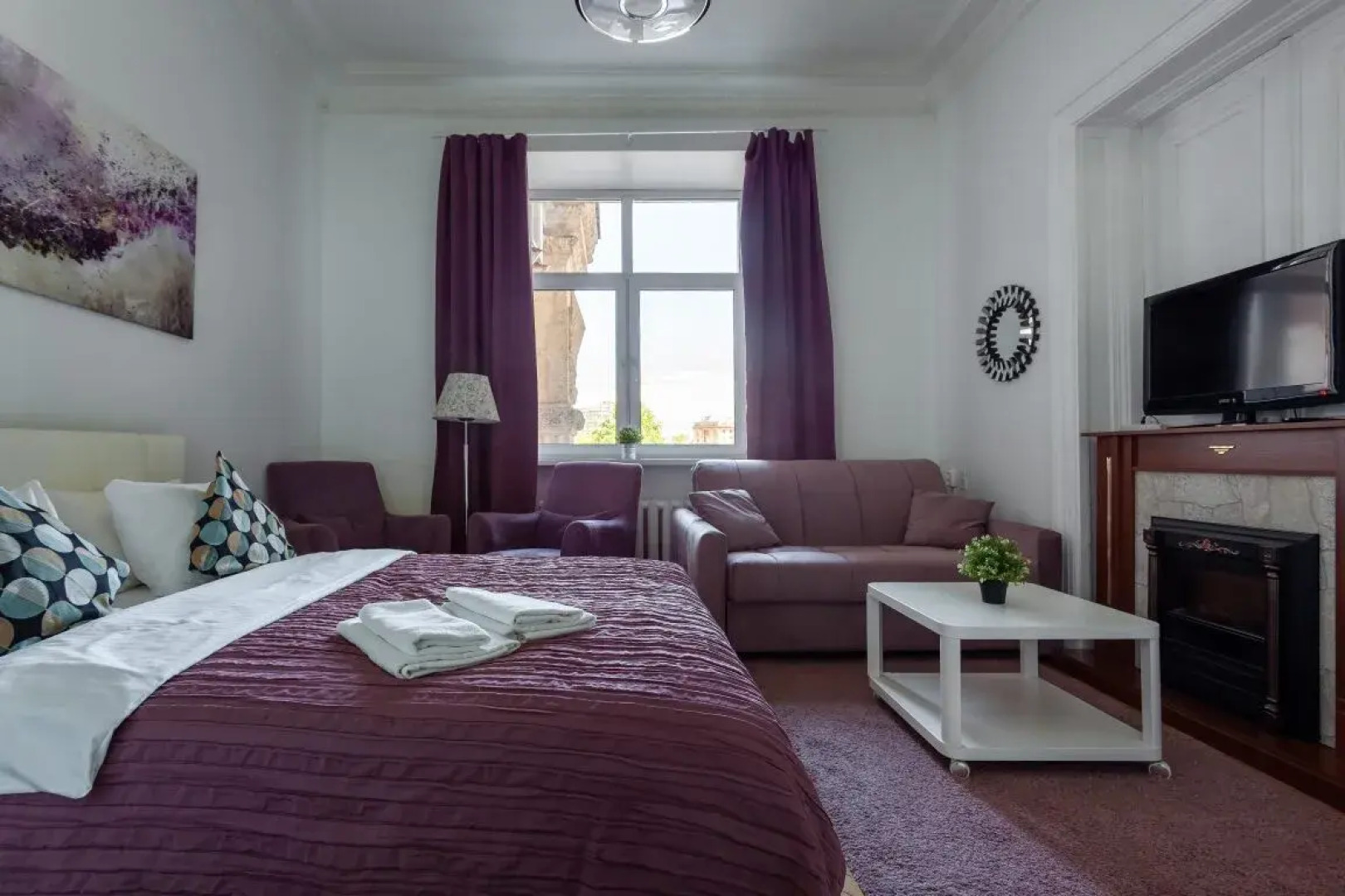 Апартаменты Стандарт с Двумя Спальнями и Камином