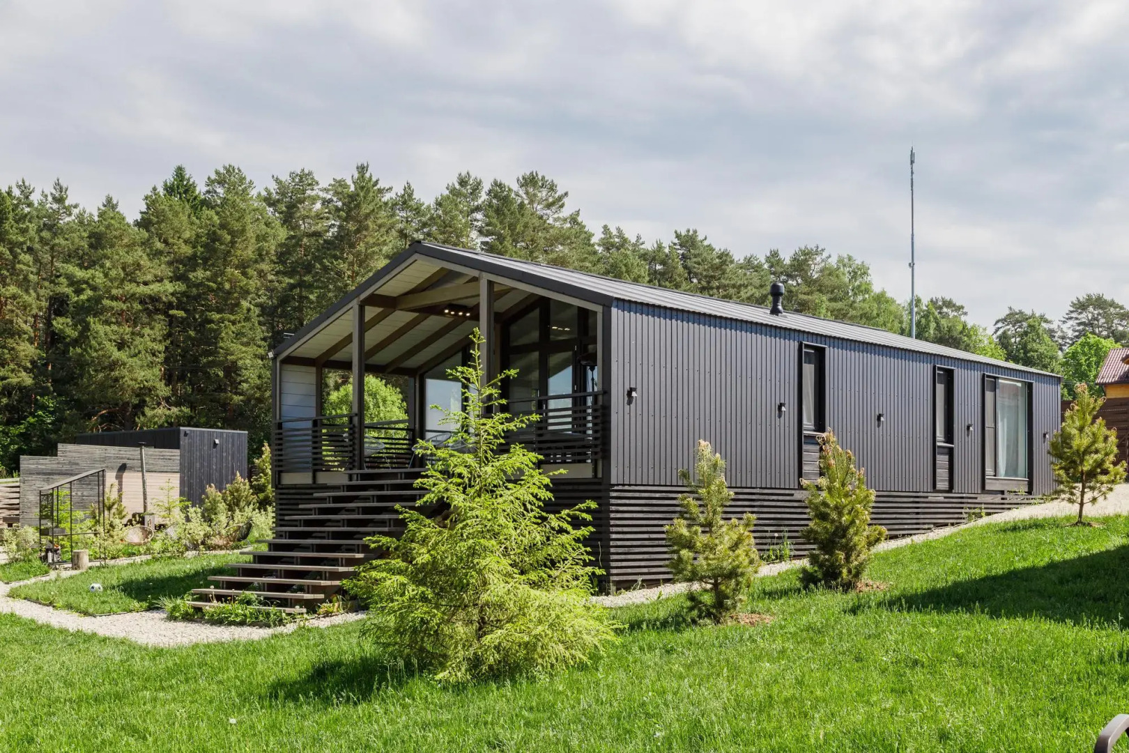 Частный Дом с шикарным видом на закаты с панорамной сауной и купелью