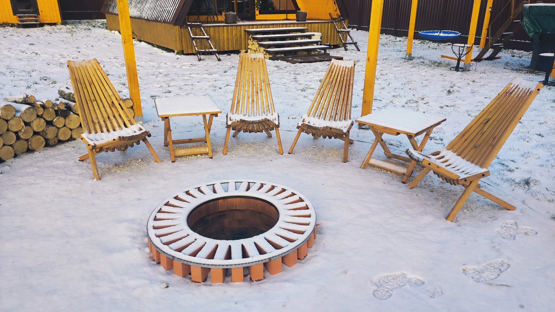 Частный Дом А-фрейм с банным чаном