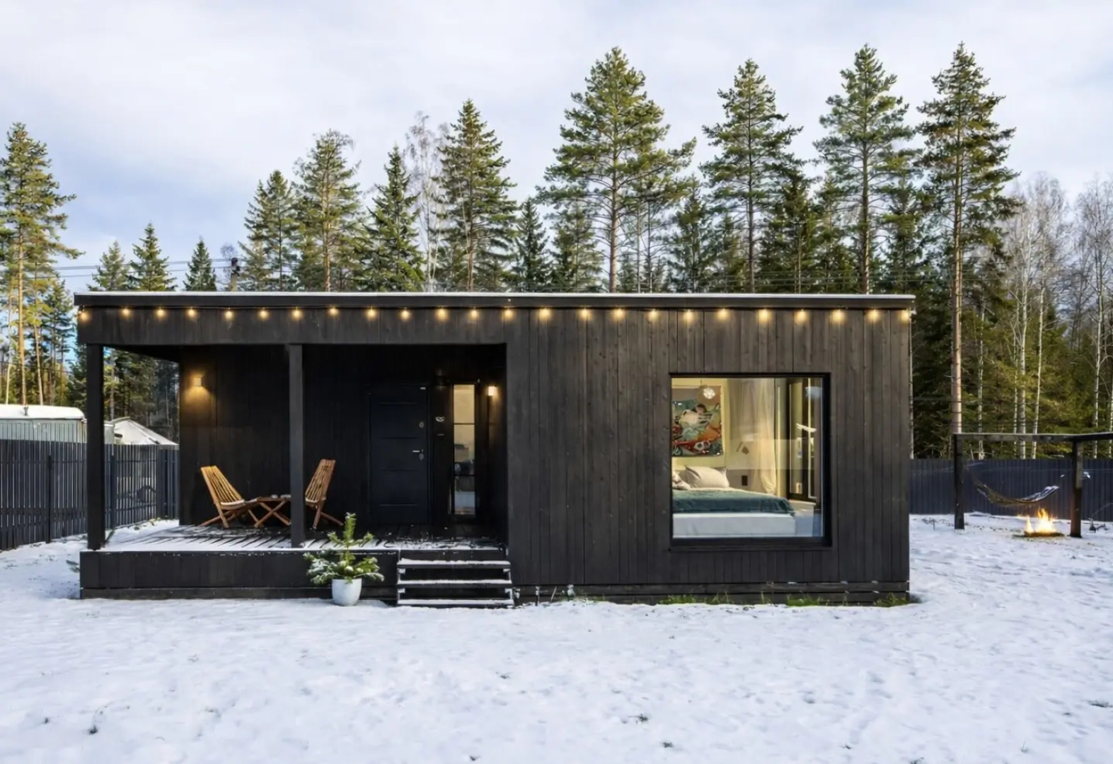 Частный дом Дом в сосновом лесу