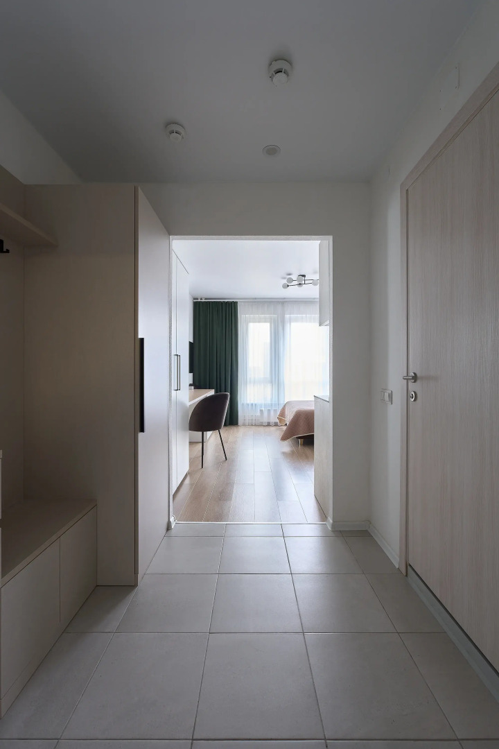 Квартира студия с видом на город на Большой Очаковской