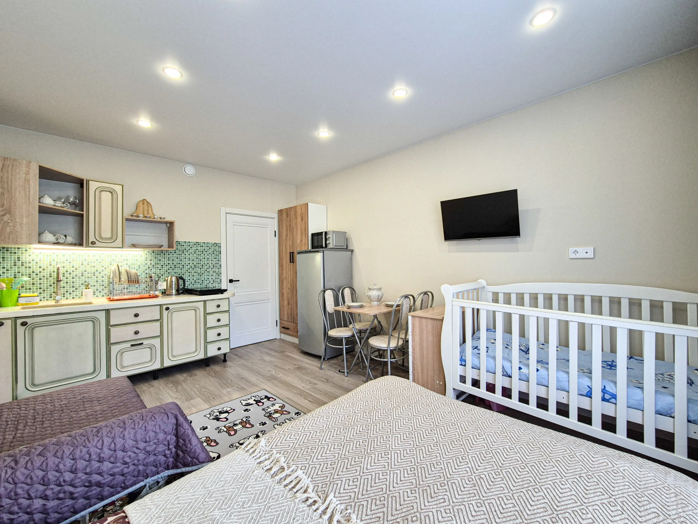 Апартаменты Студия для отдыха с маленьким ребенком