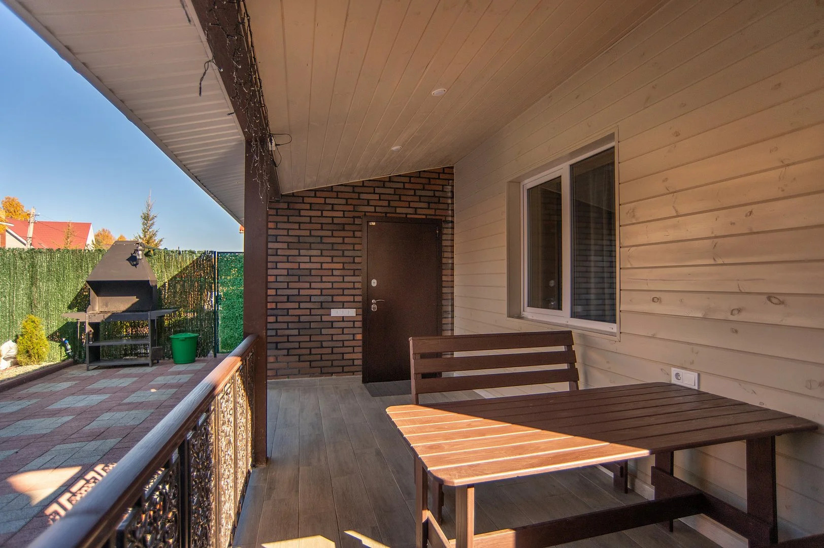 Бунгало с мангалом и верандой на Банном