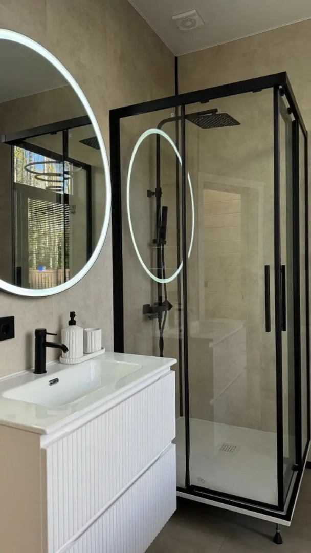 Частный Дом Панорамный В Лесу С Сауной И Чаном